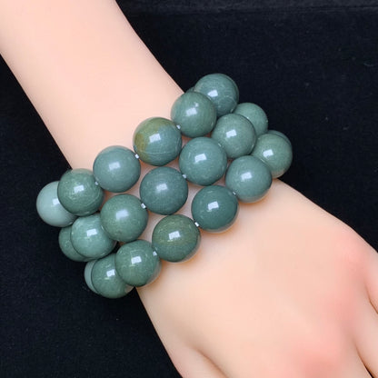 Green Alashan bracelet 15mm 1pc（SL317）