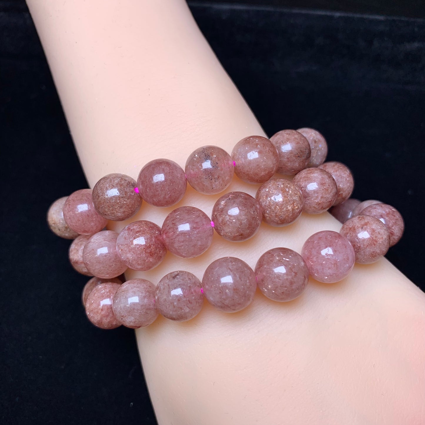 Old mine strawberry quartz bracelet 11mm 1pc(SL312)
