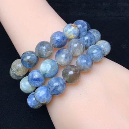 Brazil Oil Painting Kyanite Bracelet 12mm 1pc (SL318)