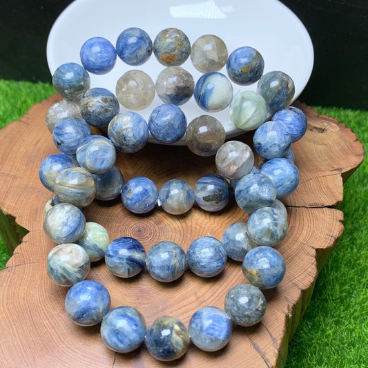 Brazil Oil Painting Kyanite Bracelet 12mm 1pc (SL318)