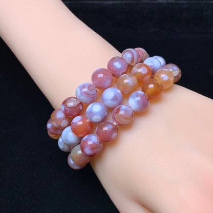 Red Milky Agate（DYED) Bracelet 10mm 1pc (SL319)