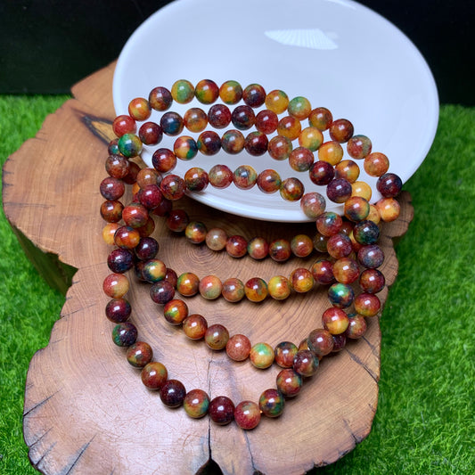 Colorful Candy chalcedony(dyed) bracelet 6mm 1pc(SL343)