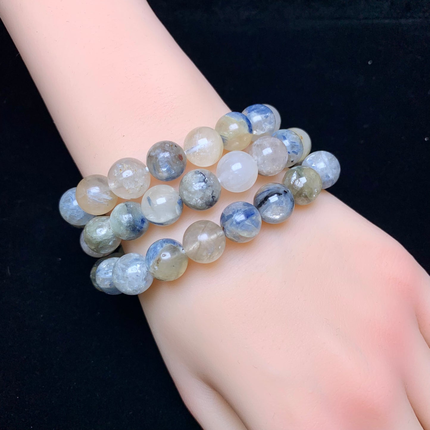Brazil Oil Painting Kyanite bracelet 10mm 1pc(SL350)