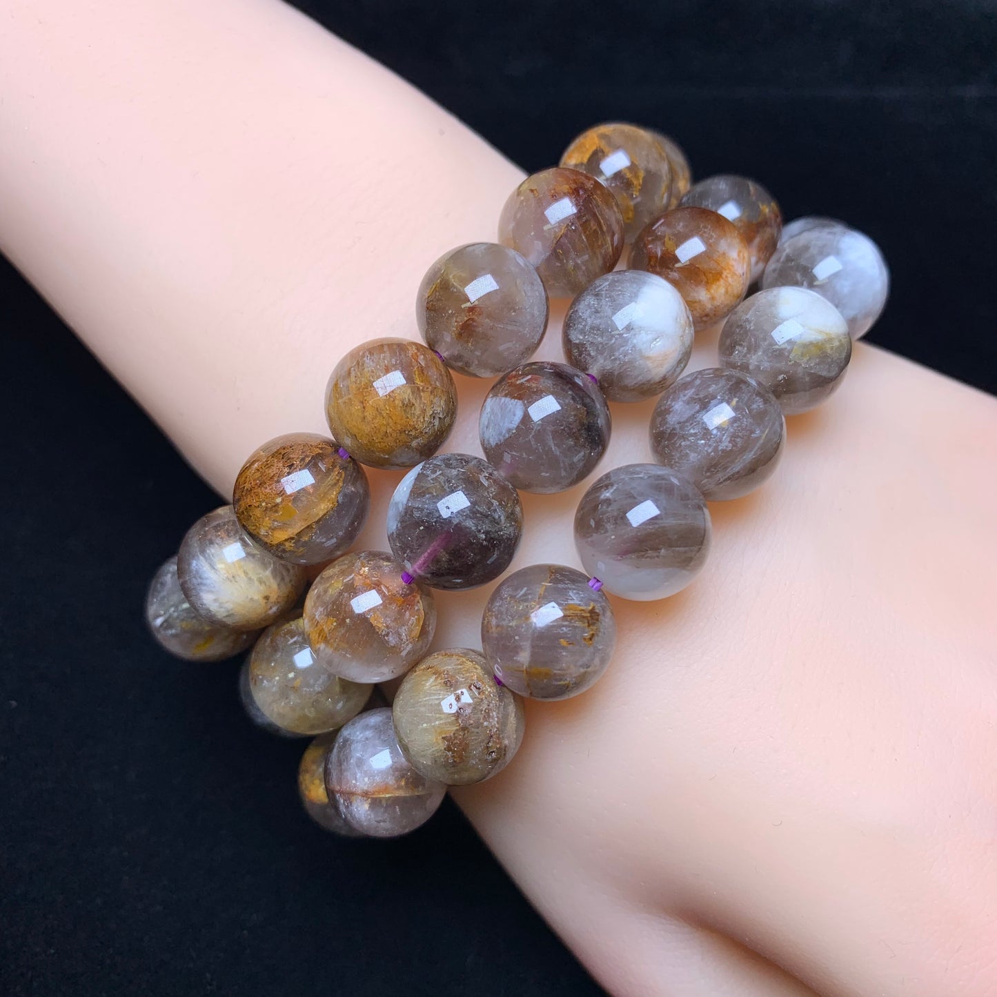 Devil Auralite bracelet 12mm 1pc(SL353)