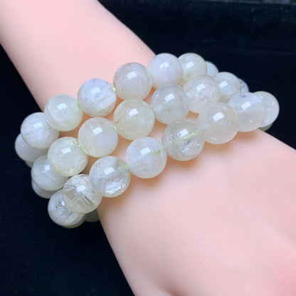 Green moonstone bracelet 12mm 1pc(SL354）