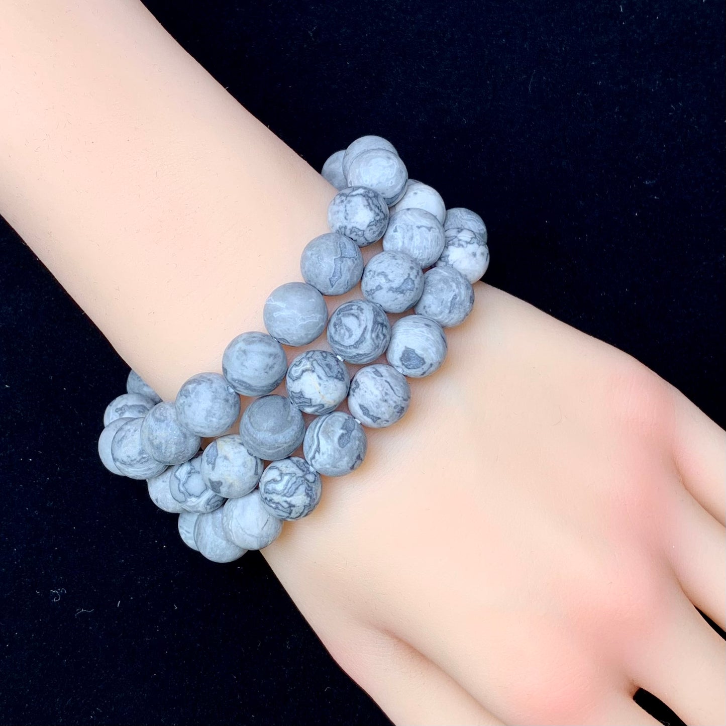 Matt picasso bracelet 10mm 1pc(SL366）