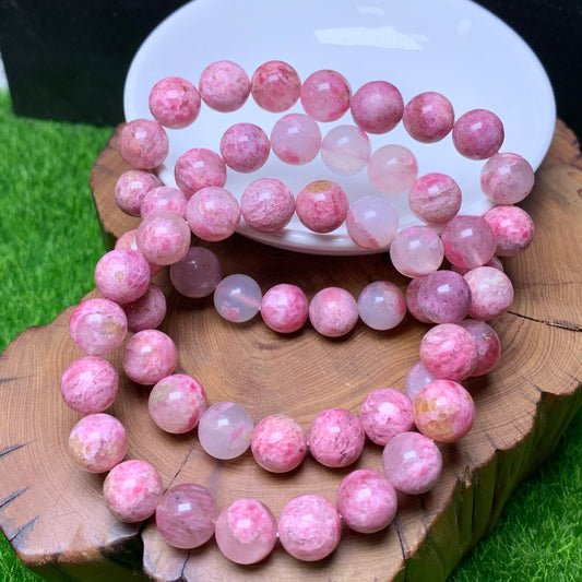 Sakura Rain Rhodonited Bracelet 10mm 1pc (SL328)