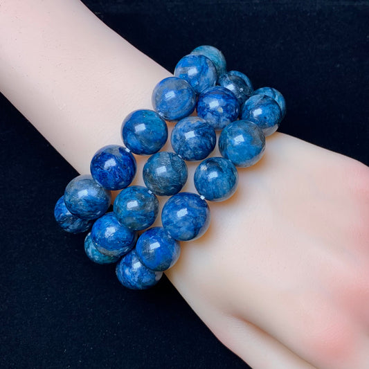 Blue Chaorite Bracelet 14mm 1pc (SL327)