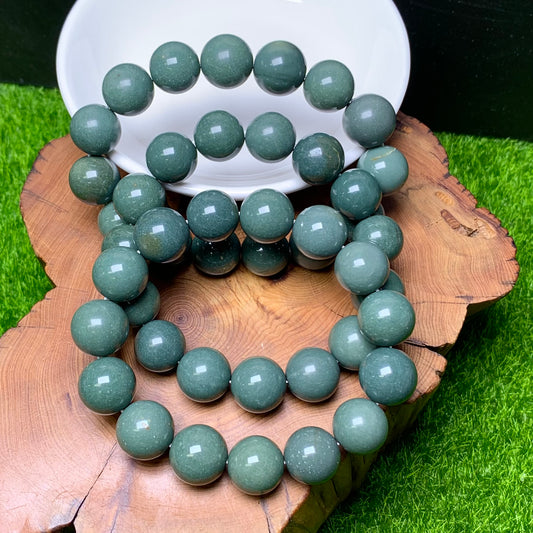 Green Alashan Bracelet 13mm 1pc (SL324)