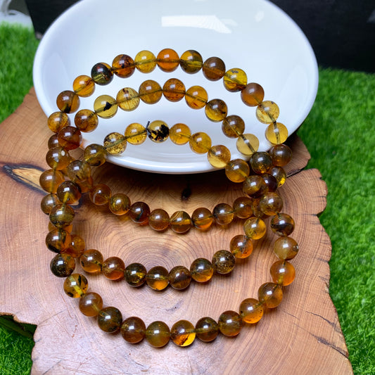 Amber Bracelet 6mm 1pc (SL330)