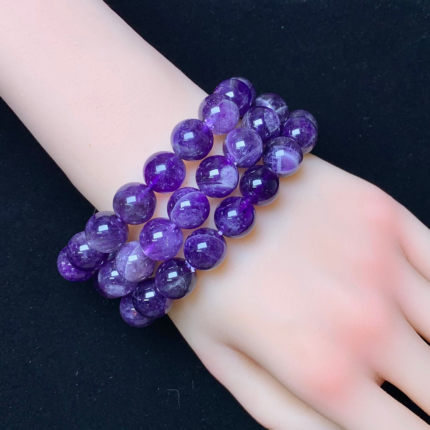 Amethyst Bracelet 12mm 1pc (SL333)