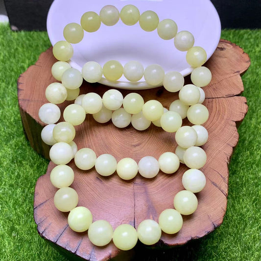 Lemon Jade Bracelet 10mm 1pc  (SL378)