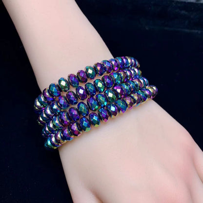 Aura Hematite Bracelet 4.5*8mm 1pc (SL380)
