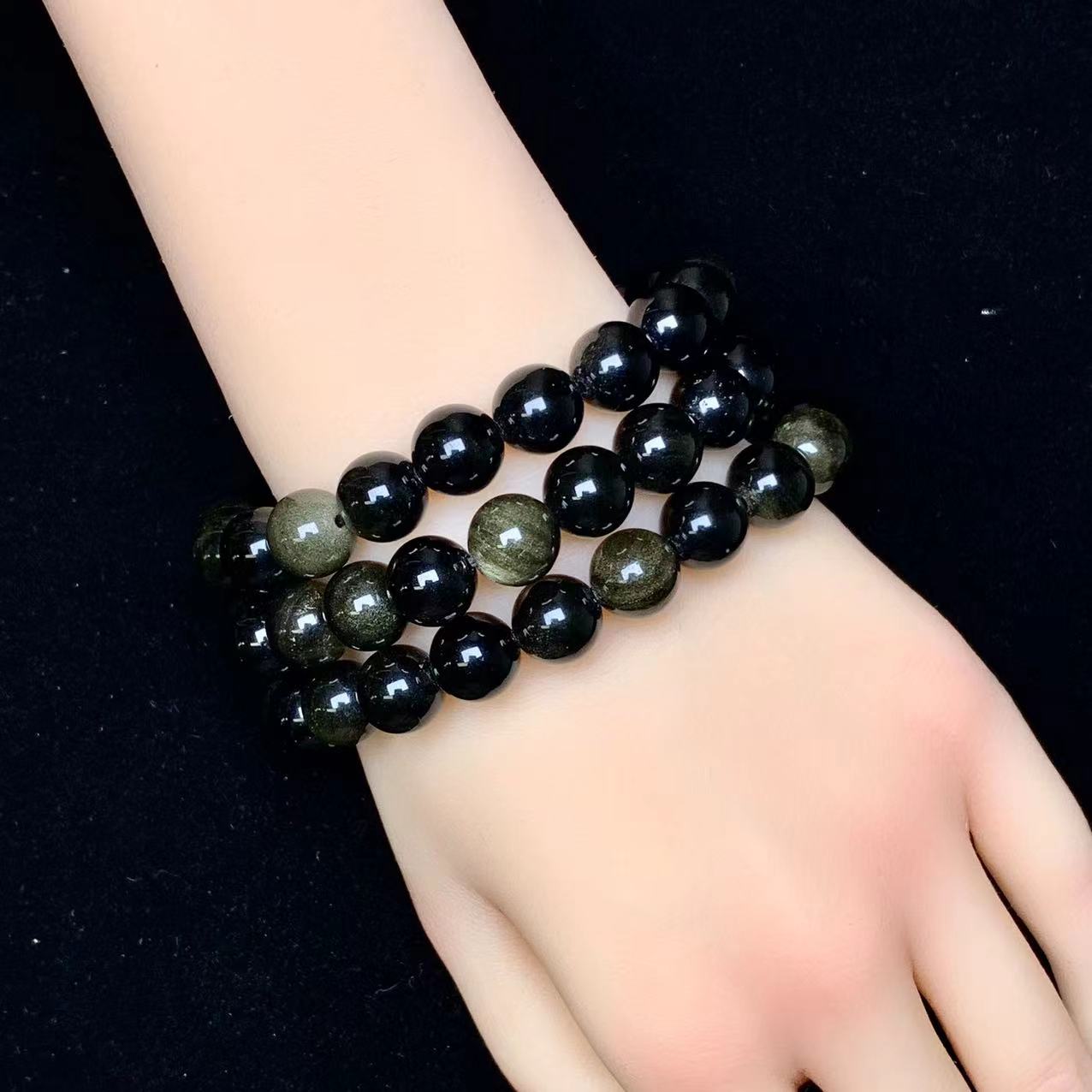 Golden obsidian  Bracelet 10mm 1pc (SL375)