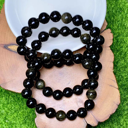 Golden obsidian  Bracelet 10mm 1pc (SL375)