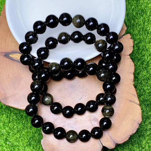 Golden obsidian  Bracelet 10mm 1pc (SL375)