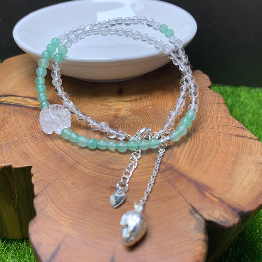 Green Tulips bracelet 1pc(SL417)