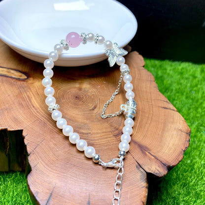 Pink butterfly dream bracelet 1pc(SL427)