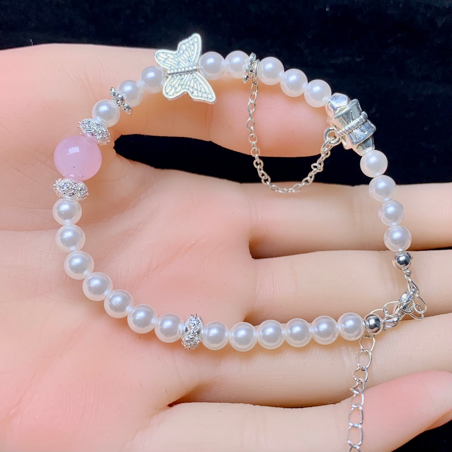 Pink butterfly dream bracelet 1pc(SL427)