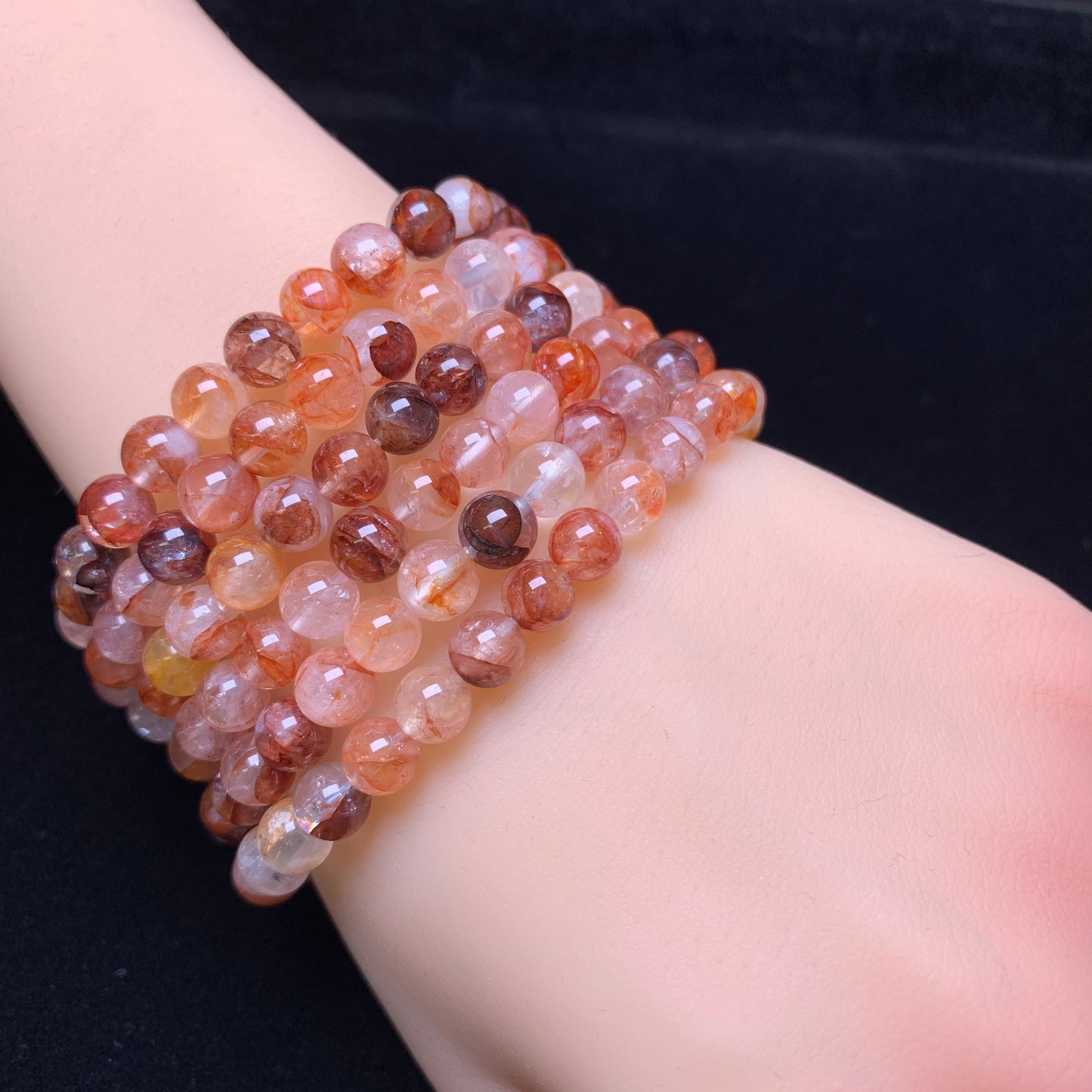 Fire Quartz bracelet 6mm 1pc (SL25)