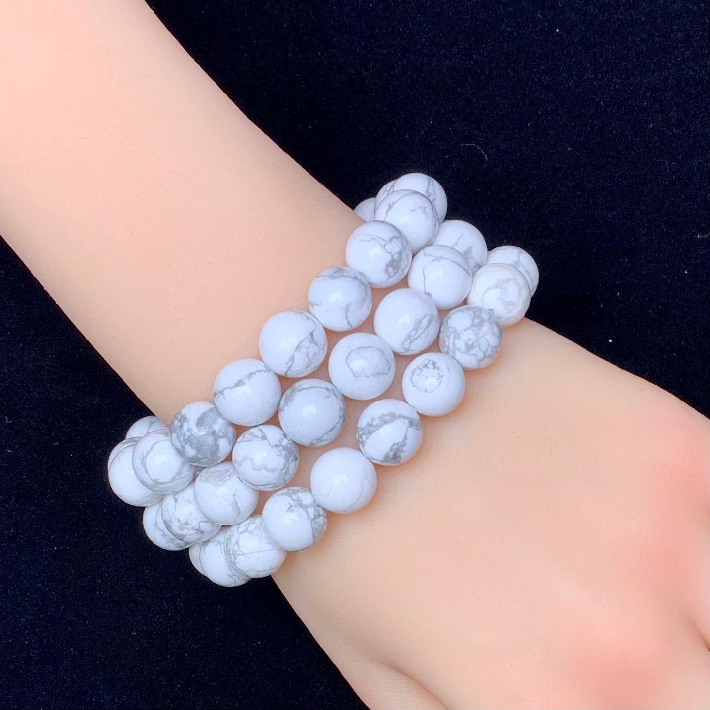 Howlite Bracelet 10mm 1pc (SL339)
