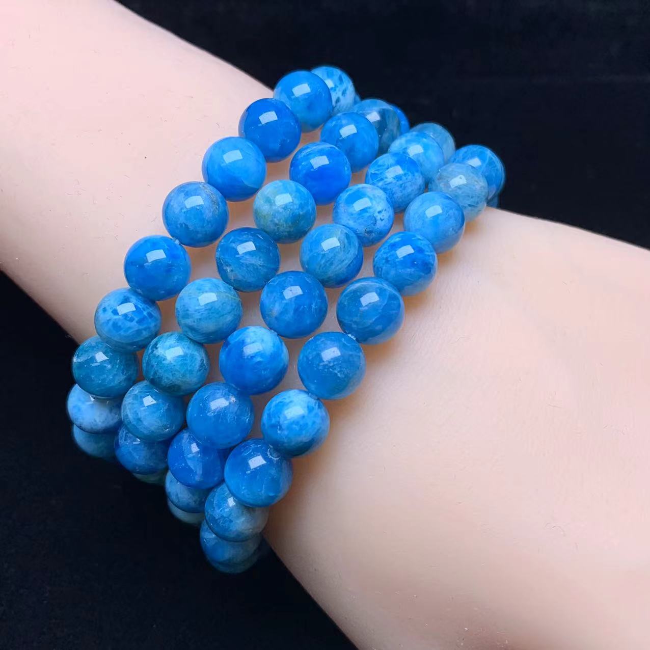 Larimar Apatite Bracelet 8mm 1pc (SL392)