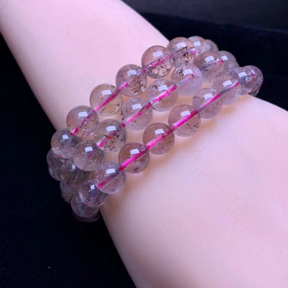 Purple rutile quartz Bracelet  1pc (SL390)