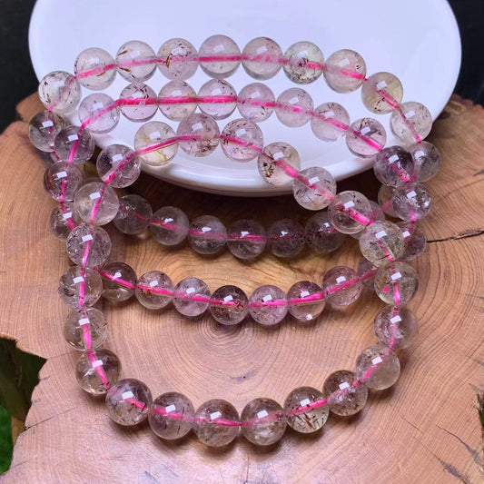 Purple rutile quartz Bracelet  1pc (SL390)