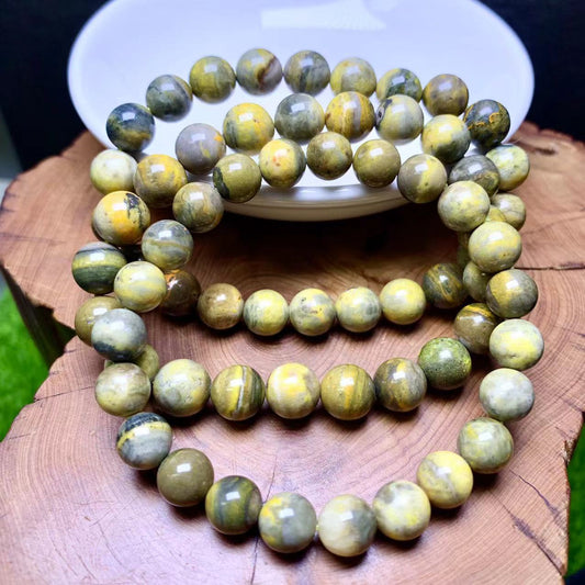Bumblebee Jasper Bracelet 8mm 1pc (SL389)