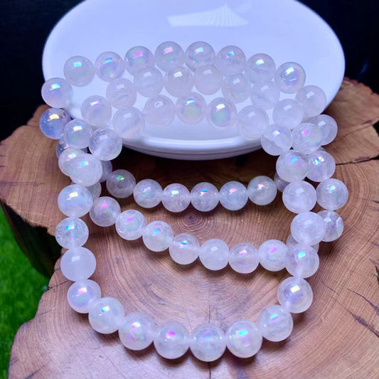 Aura Rose Quartz Bracelet 8mm 1pc (SL391)