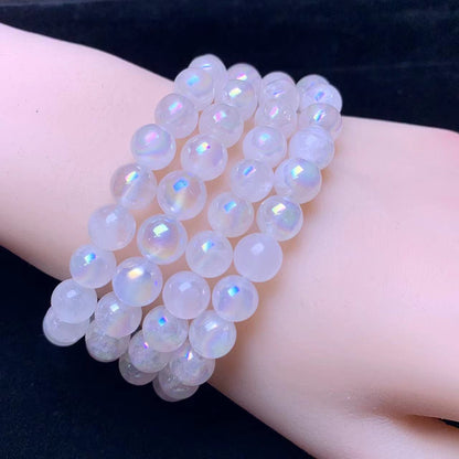 Aura Rose Quartz Bracelet 8mm 1pc (SL391)