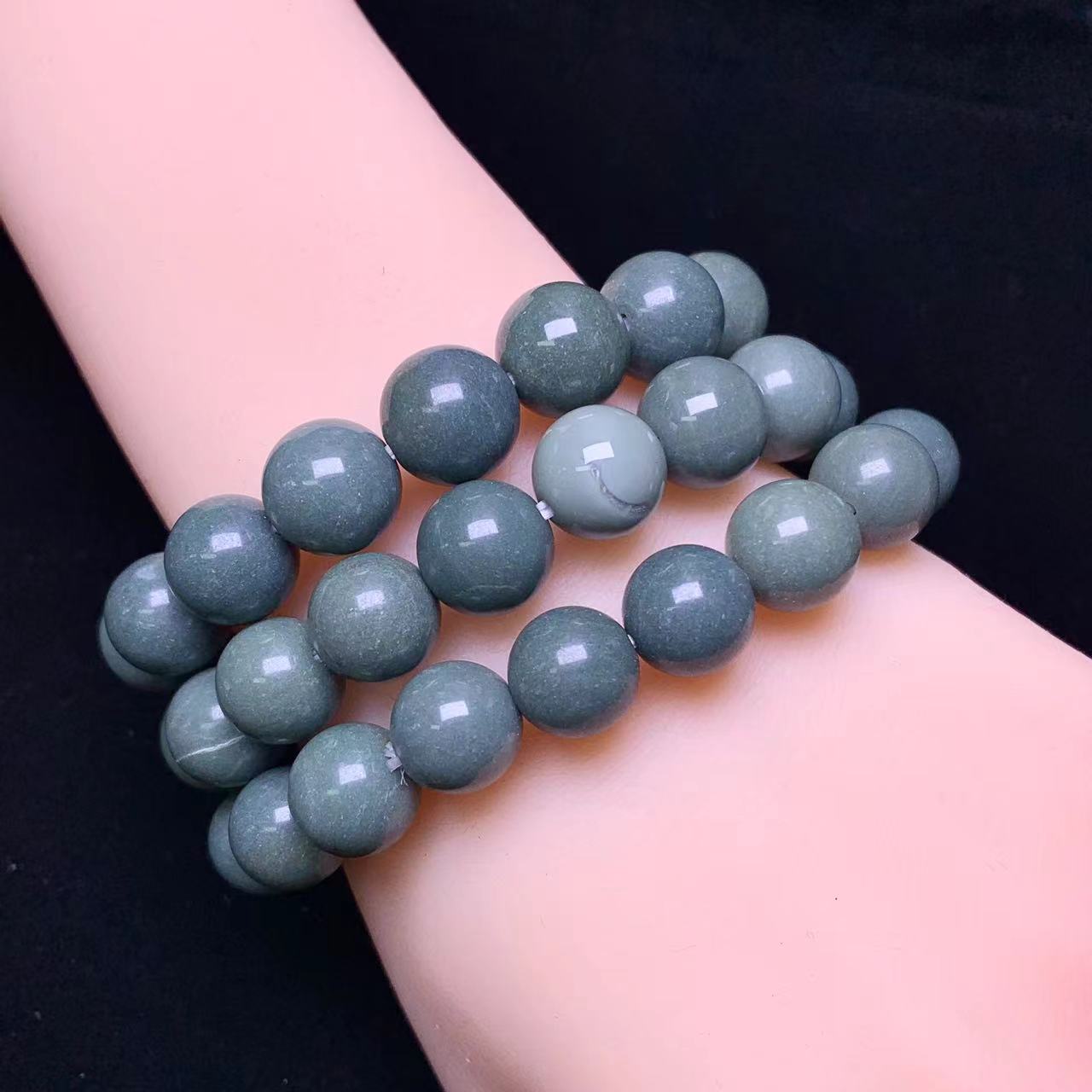 Green Alashan Bracelet 11mm 1pc (SL465)
