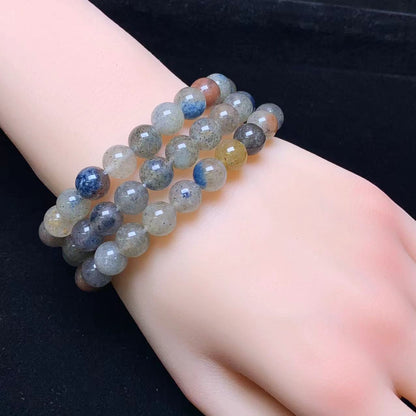Blue Strawberry Quartz Bracelet 8mm 1pc (SL455)