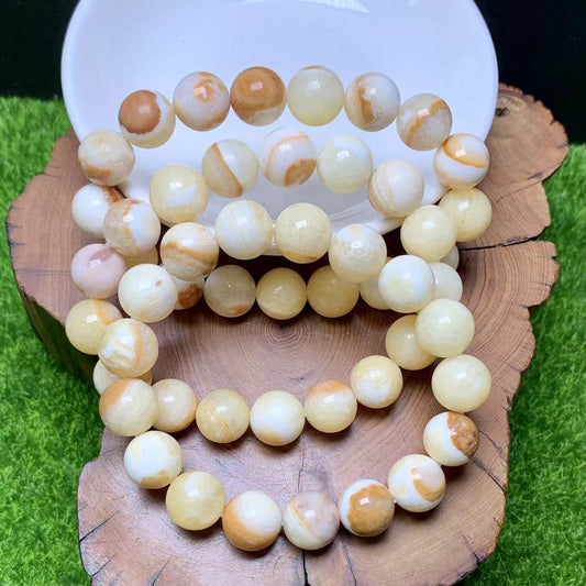 Bee Calcite Bracelet 11mm 1pc (SL458)