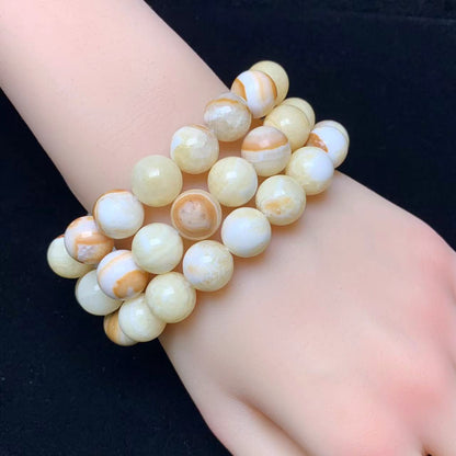 Bee Calcite Bracelet 11mm 1pc (SL458)