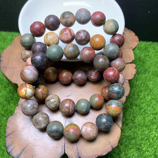 Cherry Jasper Bracelet 12mm 1pc （SL468)