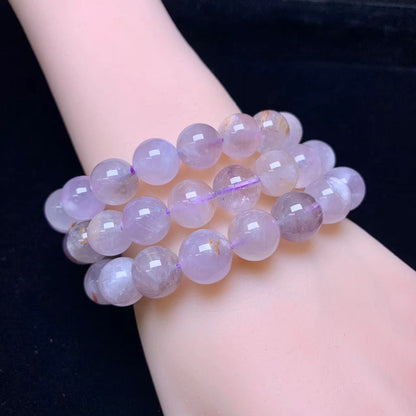 Purple Rabbit Hair Bracelet 12mm 1pc (SL399)