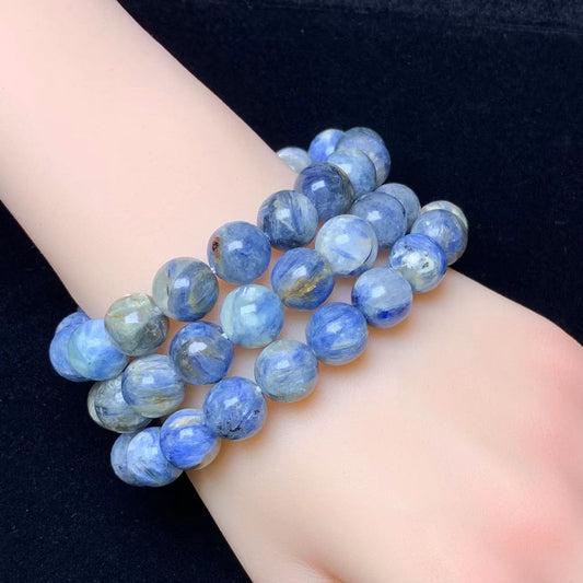 Brazil Oil Painting Kyanite Bracelet 11mm 1pc ( SL400)