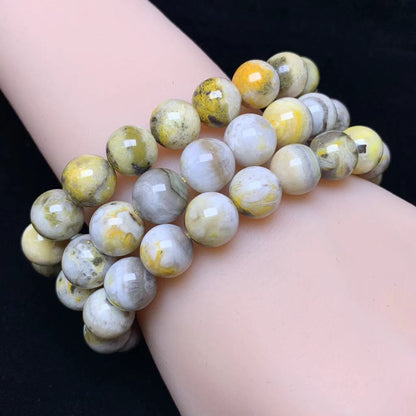 Bumblebee Jasper Bracelet 10mm 1pc  (SL431)