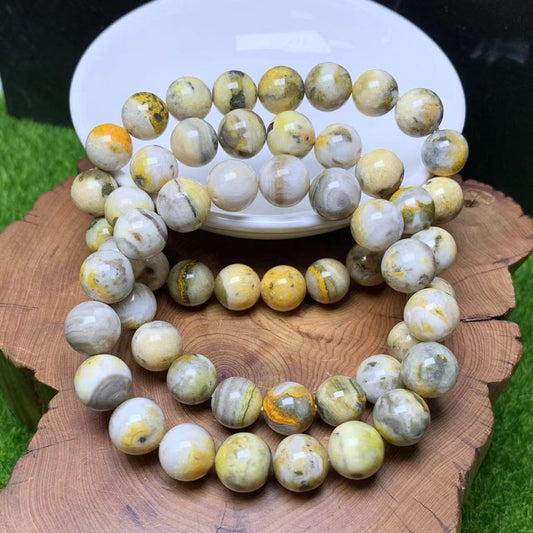 Bumblebee Jasper Bracelet 10mm 1pc  (SL431)
