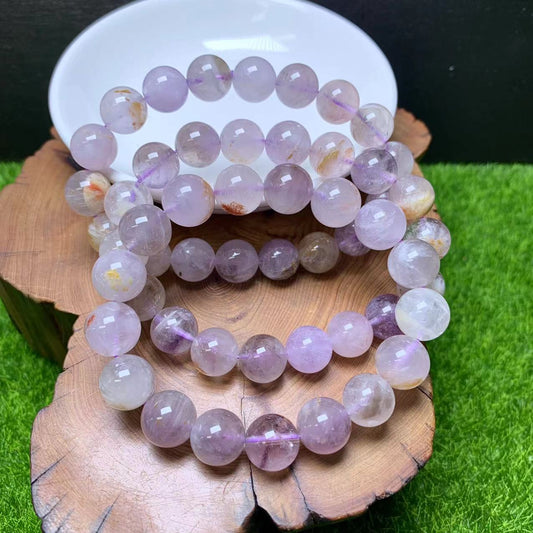 Purple Rabbit Hair Bracelet 12mm 1pc (SL399)