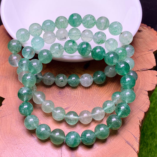 Green strawberry quartz bracelet 8mm 1pc(SL482)
