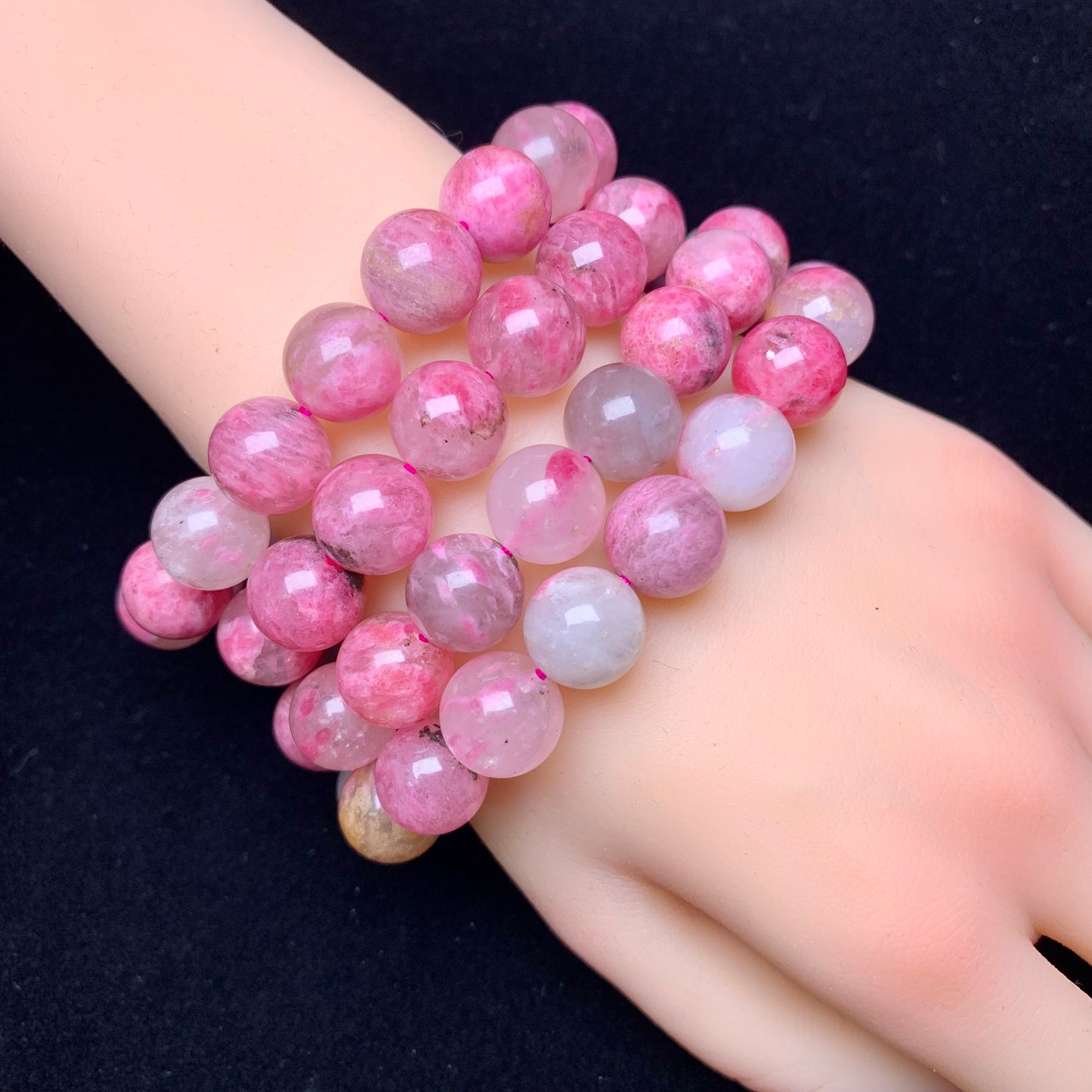 Sakura Rain  Rhodonited bracelet 12mm 1pc(SL484)