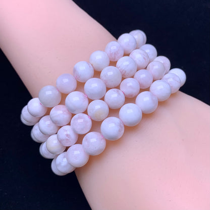 Snowflake Garden Quartz bracelet 8mm 1pc(SL475)