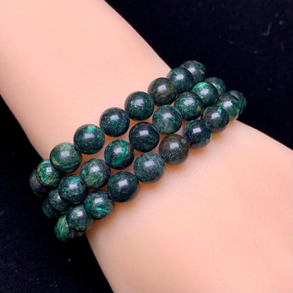 Green Emerald Mica bracelet 8mm 1pc(SL487)