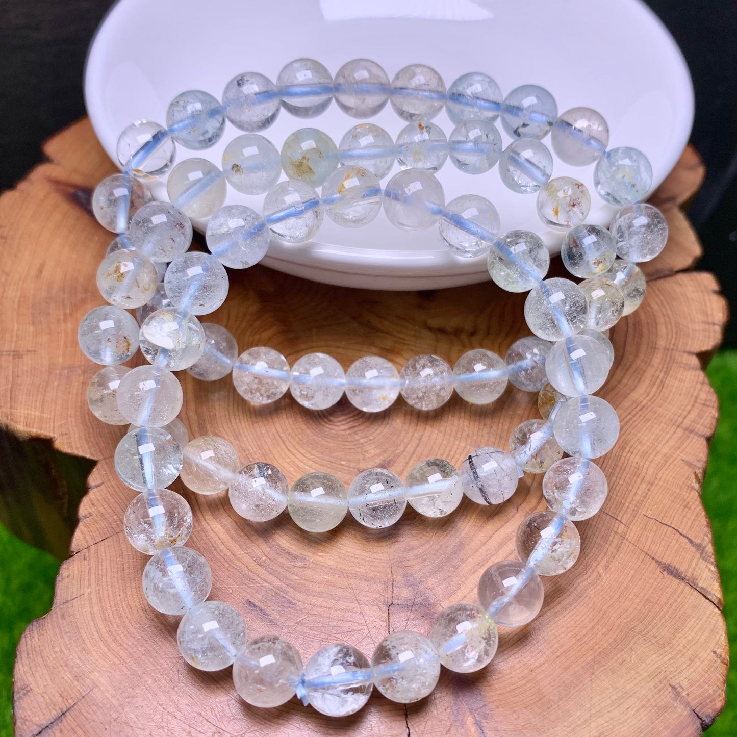 Topaz bracelet 8mm 1pc(SL485)
