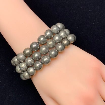 Chalcopyrite bracelet 10mm 1pc(SL493)