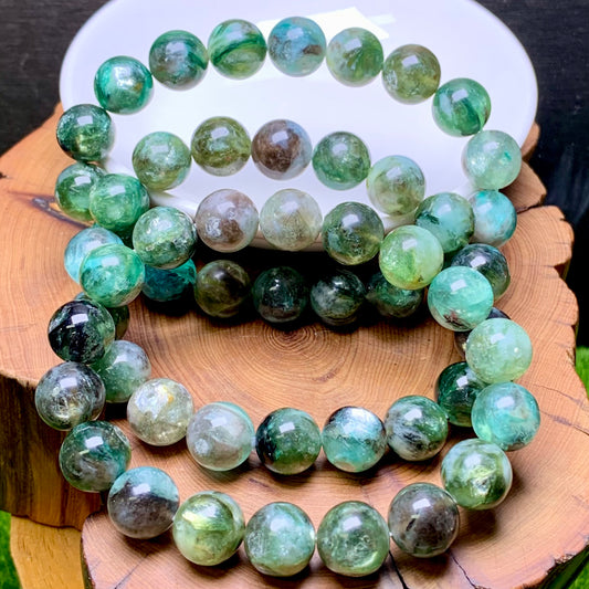 Green emerald quartz bracelet 11mm 1pc(SL496)
