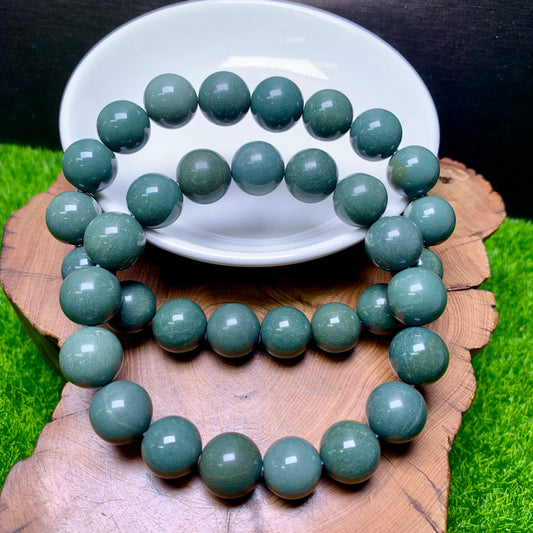 Green Alashan Bracelet 12mm 1pc (SL454)