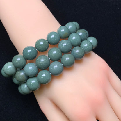 Green Alashan Bracelet 12mm 1pc (SL454)